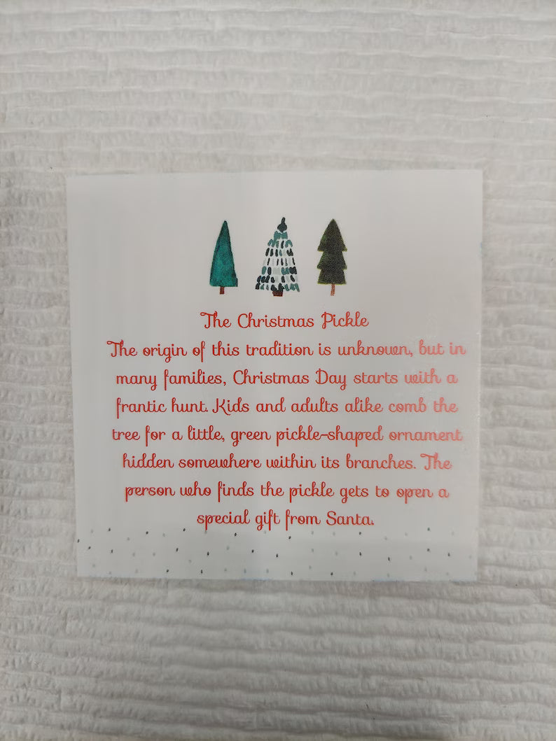 Christmas Pickle Ornament By: Christian Meehan